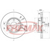 Тормозной диск FREMAX BD-2878