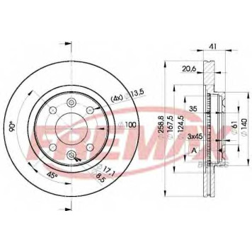Тормозной диск FREMAX BD-3550