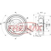 Тормозной барабан FREMAX BD-4593