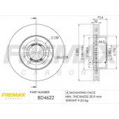 Тормозной диск FREMAX BD-4622