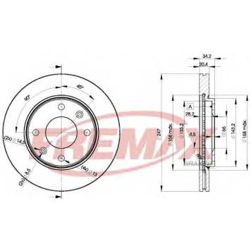 Тормозной диск FREMAX BD-4694