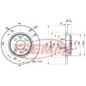 Тормозной диск FREMAX BD-4707