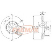 Тормозной диск FREMAX BD-4755