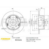 Тормозной диск FREMAX BD-5626