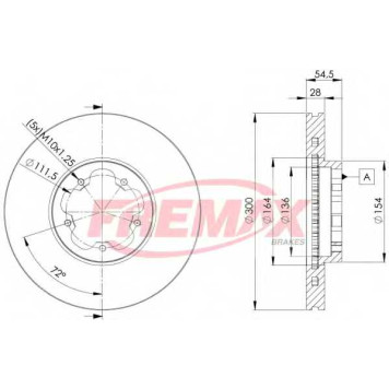 Тормозной диск FREMAX BD-5630