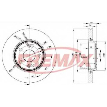 Тормозной диск FREMAX BD-6198