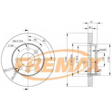 Тормозной диск FREMAX BD-6572