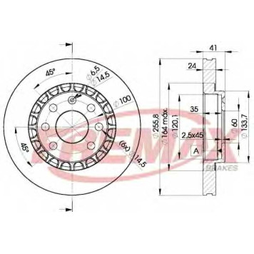 Тормозной диск FREMAX BD-9042