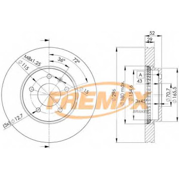 Тормозной диск FREMAX BD-9048