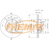 Тормозной диск FREMAX BD-9282