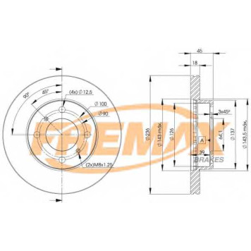Тормозной диск FREMAX BD-9282