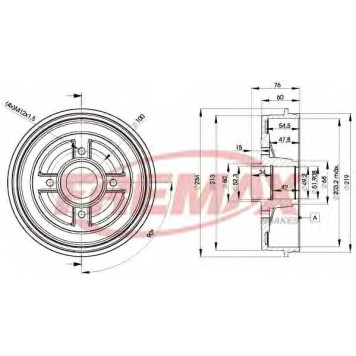 Тормозной барабан FREMAX BD-9322