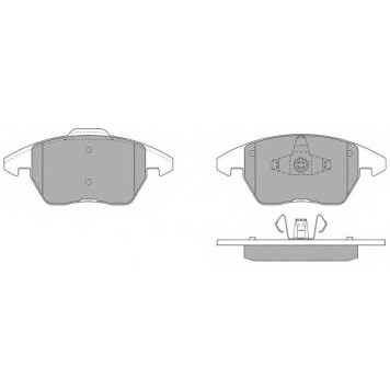 Колодки тормозные дисковые для CITROEN C4(LA#,LC#) / PEUGEOT 208, 3008, 307(3A/C,3B,3E,3H), 308(4A#,4C#), RCZ <b>FREMAX FBP-1352 / 23589</b>