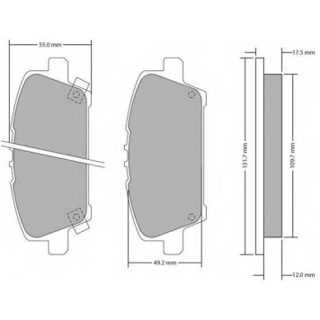 Колодки тормозные дисковые для HONDA CIVIC(FA,FD,FK,FN) <b>FREMAX FBP-1705 / 24087</b>