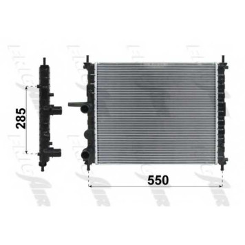 Радиатор охлаждения двигателя FRIGAIR 2101.0188 / 0104.3088