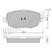 Колодки тормозные дисковые для LANCIA YPSILON(843) <b>fri.tech. 544.0 / 24073</b>