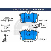 Колодки тормозные дисковые для FORD GALAXY(WGR) / VW SHARAN(7M6,7M8,7M9) <b>GALFER B1.G102-0564.2 / G1020564</b>