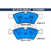 Колодки тормозные дисковые для MERCEDES E(S211,W211), GL(X164), M(W164), R(V251,W251) <b>GALFER B1.G102-0860.2 / G1020860</b>