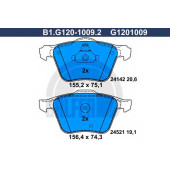 Колодки тормозные дисковые для FORD GALAXY(WA6), S-MAX(WA6) / VOLVO S60, S80(AS), V60, V70(BW), XC70 <b>GALFER B1.G120-1009.2 / G1201009</b>
