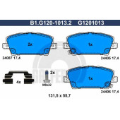 Колодки тормозные дисковые для HONDA CIVIC(FK,FN) <b>GALFER B1.G120-1013.2 / G1201013</b>