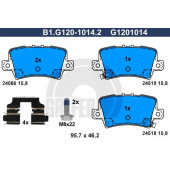 Колодки тормозные дисковые для HONDA CIVIC(FA,FD,FK,FN) <b>GALFER B1.G120-1014.2 / G1201014</b>