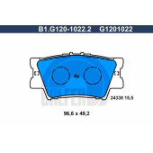 Колодки тормозные дисковые для LEXUS ES, HS / TOYOTA CAMRY, RAV 4 <b>GALFER B1.G120-1022.2 / G1201022</b>
