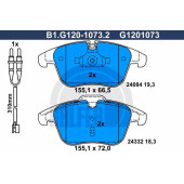 Колодки тормозные дисковые для PEUGEOT 508 <b>GALFER B1.G120-1073.2 / G1201073</b>