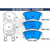 Колодки тормозные дисковые для CHEVROLET MALIBU(V300) / OPEL ASTRA GTC J, ASTRA, CASCADA(W13), INSIGNIA, ZAFIRA(P12) / SAAB 9-5(YS3G) <b>GALFER B1.G120-1145.2 / G1201145</b>