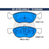 Колодки тормозные дисковые для FIAT PUNTO(188,188AX) <b>GALFER B1.G102-0484.2 / G1020484</b>