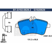 Колодки тормозные дисковые для MERCEDES A(W169), B(W245) <b>GALFER B1.G102-0829.2 / G1020829</b>