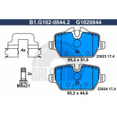 Колодки тормозные дисковые для BMW 1(E81,E87), 3(E90,E92) <b>GALFER B1.G102-0844.2 / G1020844</b>