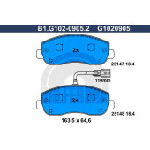 Колодки тормозные дисковые для OPEL MOVANO / RENAULT MASTER(EV,FV,HV,JV,UV) <b>GALFER B1.G102-0905.2 / G1020905</b>