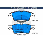 Колодки тормозные дисковые для CITROEN C5(RD#,TD#) <b>GALFER B1.G102-0908.2 / G1020908</b>
