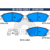 Колодки тормозные дисковые для HYUNDAI ACCENT(LC), GETZ(TB), LANTRA(J-2) <b>GALFER B1.G102-1225.2 / G1021225</b>