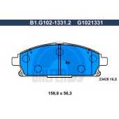 Колодки тормозные дисковые для NISSAN X-TRAIL(T30) <b>GALFER B1.G102-1331.2 / G1021331</b>