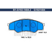 Колодки тормозные дисковые для TOYOTA HILUX(GGN#,KUN#,LAN#,TGN#) <b>GALFER B1.G102-1484.2 / G1021484</b>