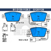 Колодки тормозные дисковые для CHRYSLER DELTA / FIAT BRAVO(198), MULTIPLA(186), STILO Multi(192), STILO(192) / LANCIA DELTA(844) <b>GALFER B1.G120-1128.2 / G1201128</b>
