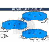 Колодки тормозные дисковые для OPEL INSIGNIA / SAAB 9-5(YS3G) <b>GALFER B1.G120-1147.2 / G1201147</b>