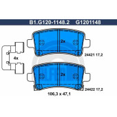 Колодки тормозные дисковые для OPEL INSIGNIA <b>GALFER B1.G120-1148.2 / G1201148</b>