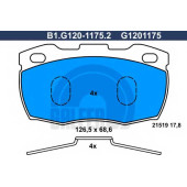 Колодки тормозные дисковые для LAND ROVER 90/110(DHMC), DEFENDER(LD,LD#) <b>GALFER B1.G120-1175.2 / G1201175</b>