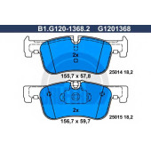 Колодки тормозные дисковые для BMW 1(F20,F21), 2(F22,F23,F87) <b>GALFER B1.G120-1368.2 / G1201368</b>