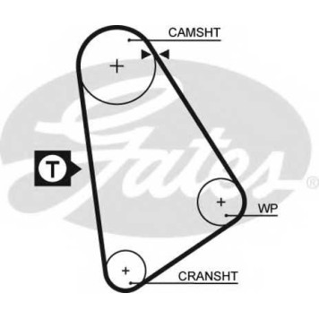 Ремень ГРМ GATES 5123