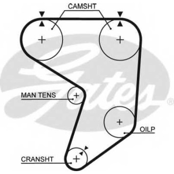 Ремень ГРМ GATES 5195XS