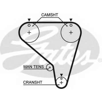 Ремень ГРМ GATES 5267XS