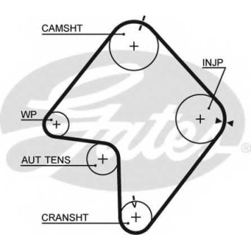 Ремень ГРМ GATES 5355XS