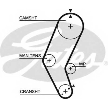 Ремень ГРМ GATES 5401