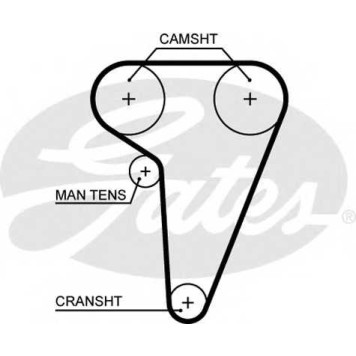 Ремень ГРМ GATES 5549XS