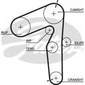 Ремень ГРМ GATES 5500XS
