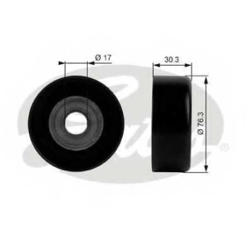 Паразитный / ведущий ролик поликлинового ременя GATES T38006