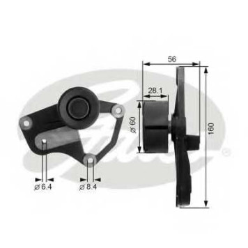 Паразитный / ведущий ролик поликлинового ременя GATES T36021